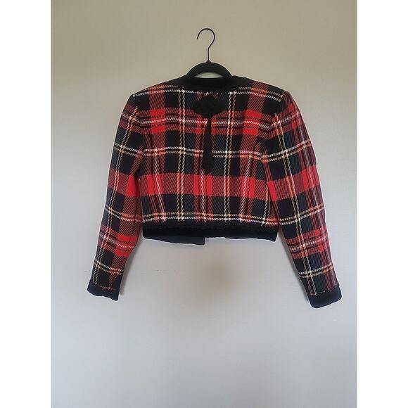 Vintage Nipon Night Plaid Blazer Sz 4 - Picture 6 of 16